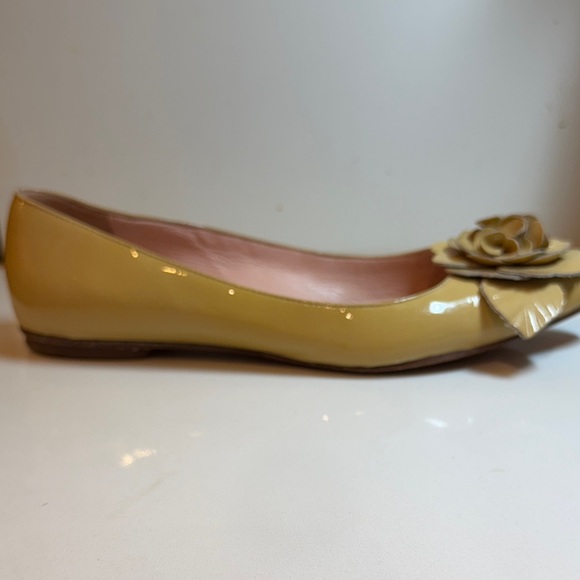 Kate Spade Mustard Floral Flats - Picture 2 of 11